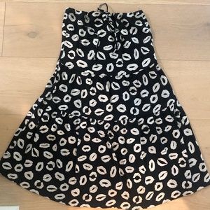 Marc by Marc Jacobs Lip Strapless Dress